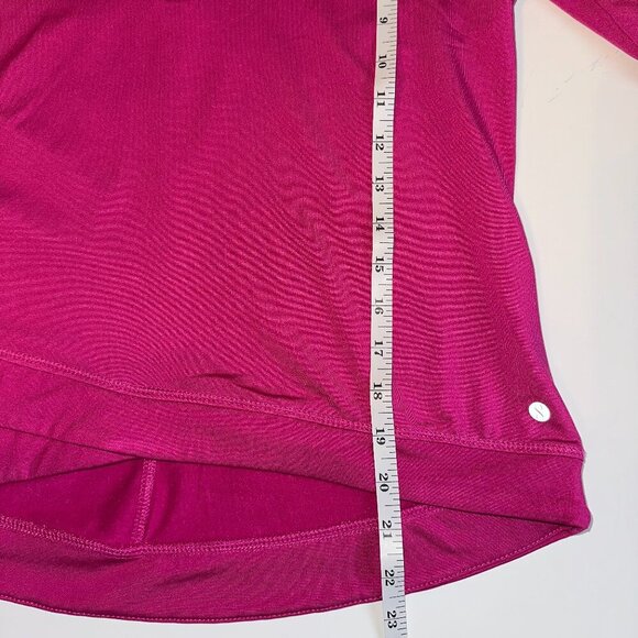 Layer 8 Women’s Quarter Zip Athletic Top Fuchsia Size Medium Moisture-Wicking - Picture 7 of 8